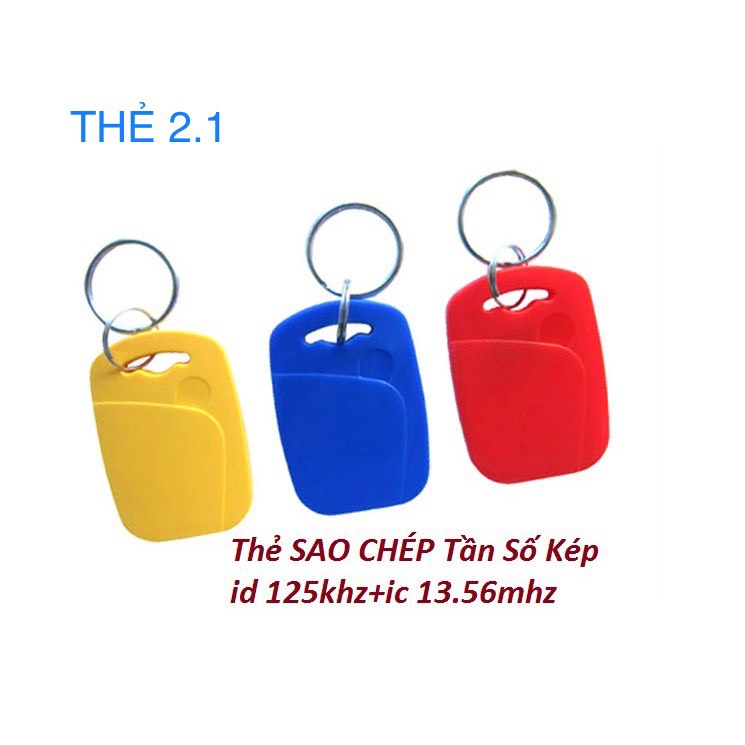 Thẻ từ  thẻ copy ghi đè được từ thẻ khác 2 tần số trong 1 thẻ, chuyên dùng cho thang máy, cửa ra vào