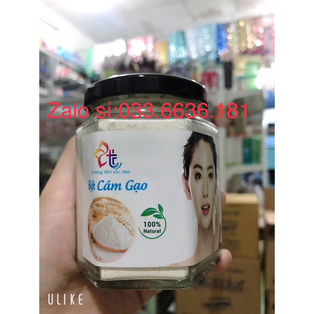 BỘT CÁM GẠO NGUYÊN CHẤT HỦ 150G giúp trắng da ,mờ vết thâm,giảm mụn