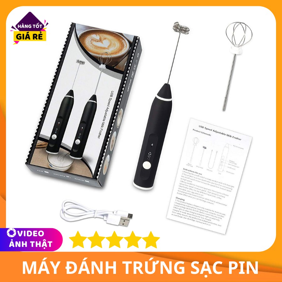 Dụng cụ đánh cafe mini tạo bọt cầm tay với 2 đầu khuấy inox siêu bền, sang trọng, đẳng cấp, GIÁ RẺ