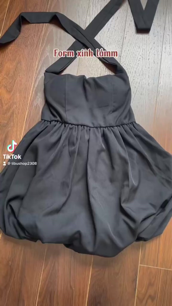 Váy body hai dây cổ yếm nơ TIBU, Đầm ôm body yếm bí thiết kế siêu tôn dáng sexy, vải co giãn, mặc đi chơi, dự tiệc | BigBuy360 - bigbuy360.vn