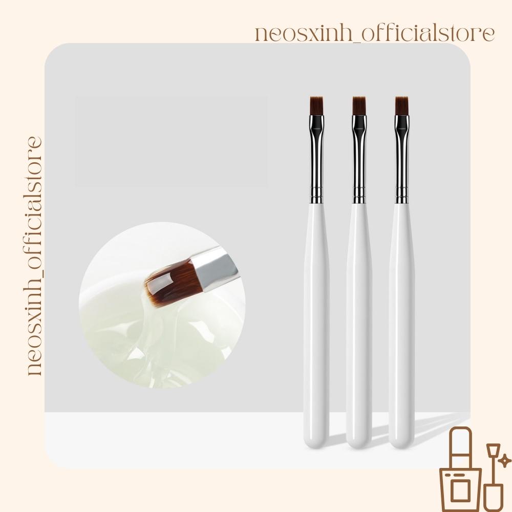Cọ Vẽ Sơn Móng Tay Màu Trắng- Neosxinh Nails