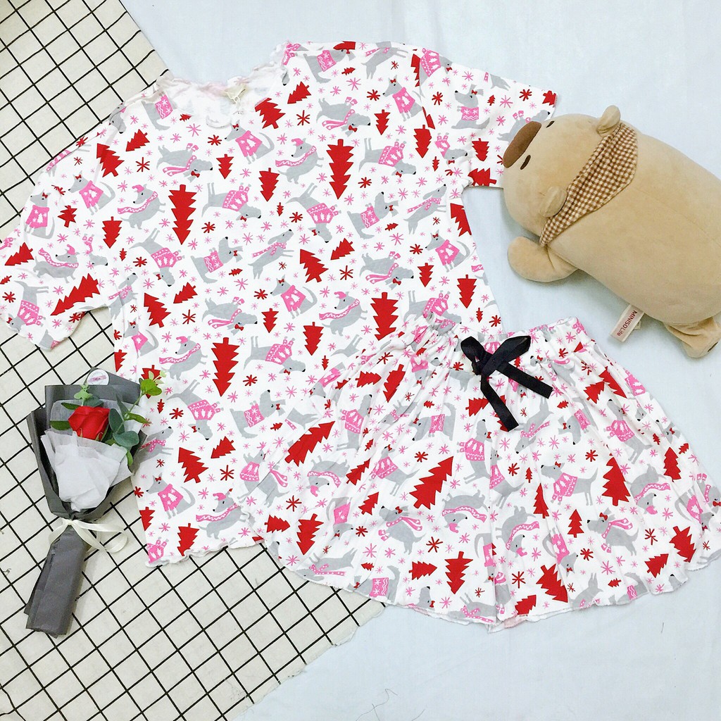 [Video Cận Chất] Bộ Mặc Nhà Nữ Đồ Ngủ Pijama Uni224 Chất Đẹp, Thời Trang, Cực Mát | BigBuy360 - bigbuy360.vn