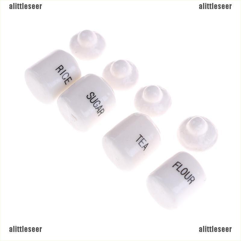 Set 4 Lọ Gốm Mini 1 / 12 Trang Trí Nhà Búp Bê