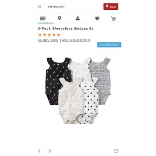Combo 3 bodysuit Carter