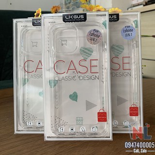 Ốp lưng iPhone 12 Pro Max Likgus trong viền PU