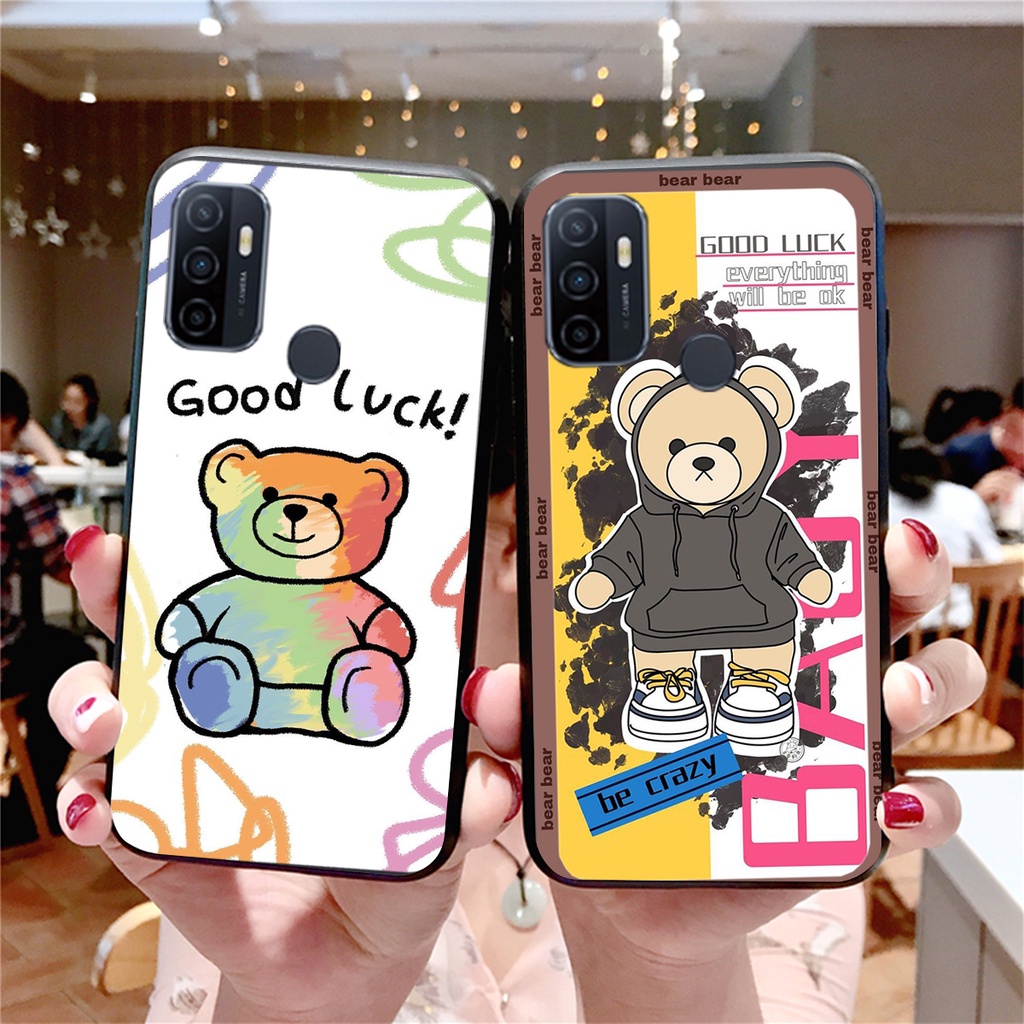 Ốp lưng Oppo A53 in hình cute, mẫu chú gấu siêu đẹp- GIÁ RẺ