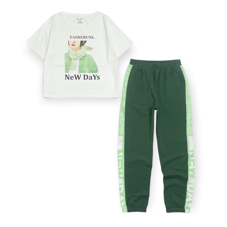 Ảnh thật - Đồ bộ tay ngắn cotton 4 chiều bé gái 28-53kg
