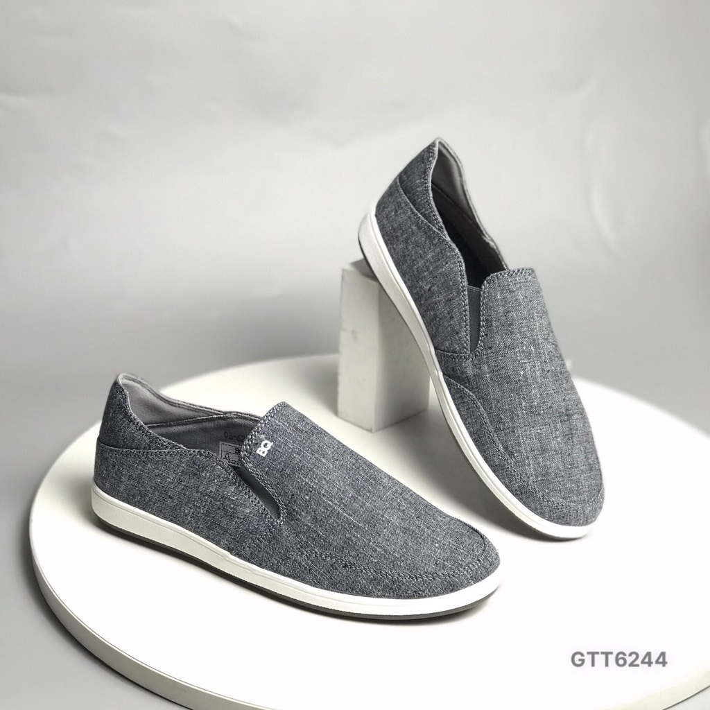 Giày thể thao nam BQ ❤️FREESHIP❤️ Giày lười slipon vải canvas đế bằng phong cách Hàn Quốc GTT6244