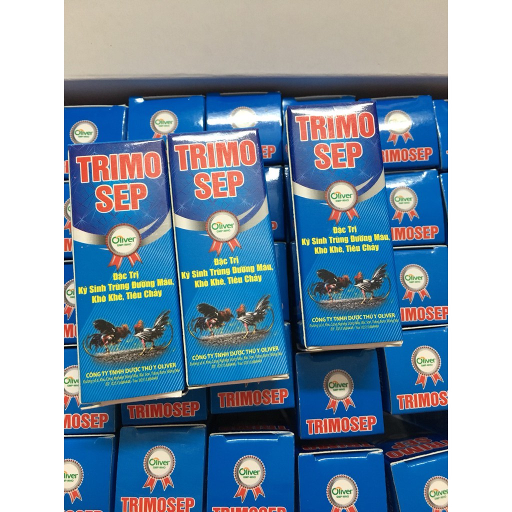 Trimosep - ký sinh trùng đường máu, khò khè, tiêu chảy ở gia cầm