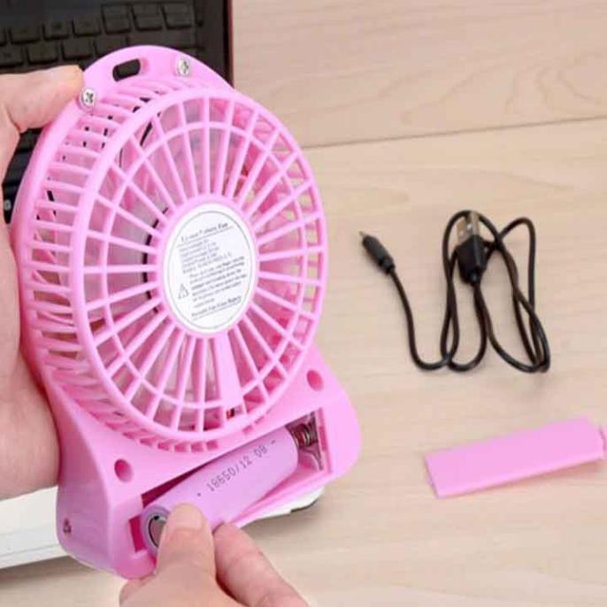 [CỰC RẺ] Quạt điều hòa Quạt mini fan xài pin sạc tích điện có đèn