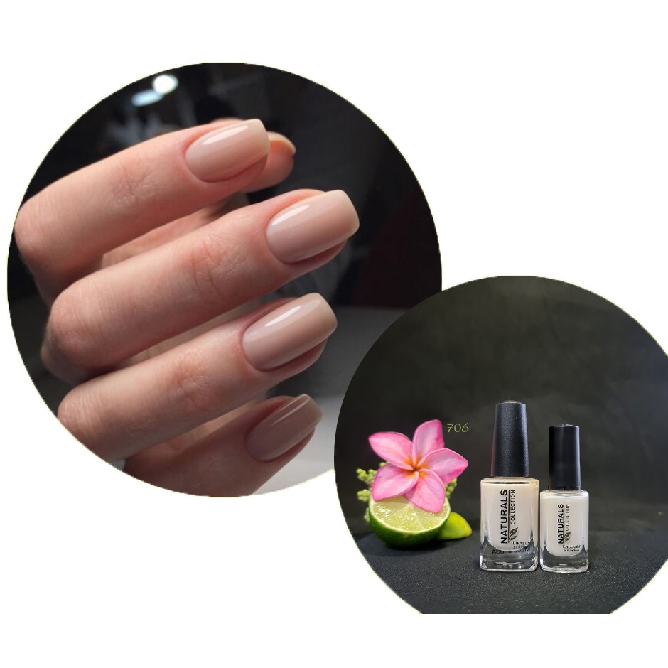 Sơn móng tay Organic màu trắng ngả hồng 706