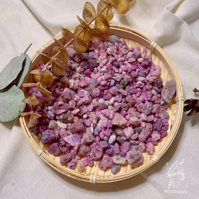 Đá vụn thô thanh tẩy Ruby dùng trong Tarot, sưu tầm, trang trí, thiền định, Reiki
