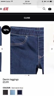 Quần legging jean H&M