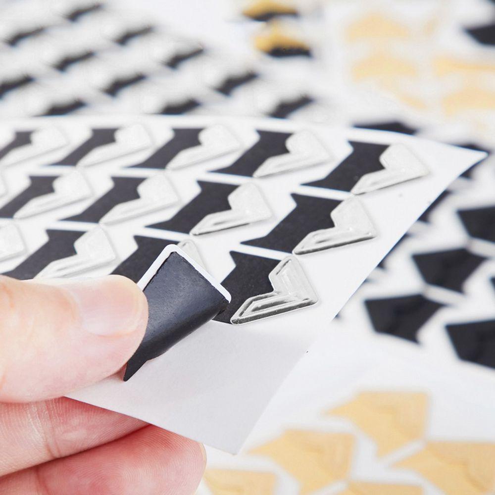 PRESTON Sticker Giấy Kraft Dán Góc Sổ Lưu Niệm 14 Màu Phong Cách Vintage