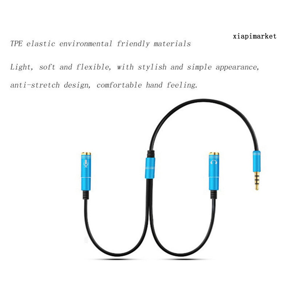 Dây Cáp Chia Cổng Tai Nghe 3.5mm Hình Chữ Y Tiện Dụng