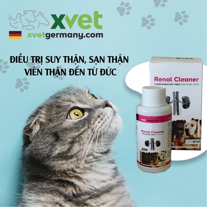 Hỗ trợ thận cho chó mèo Xvet Renal Cleaner 50ml