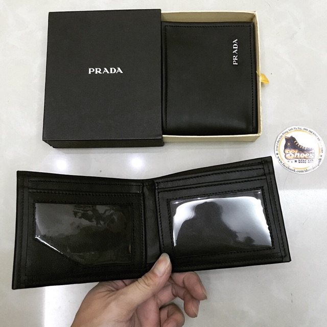 Ví ngang PRADA da dê xịn siêu bền