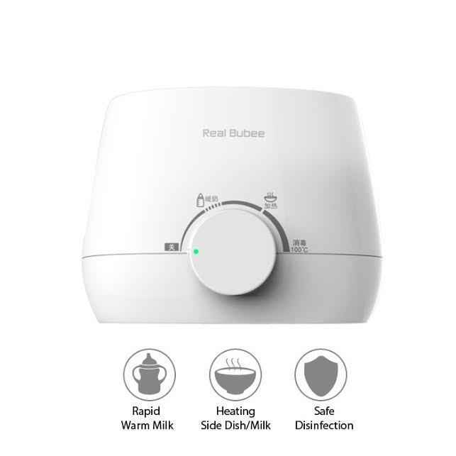 Máy Hâm Sữa Tiệt Trùng Đa Chức Năng Real Bubee - Tặng Bộ Dụng Cụ Vệ Sinh Và Gắp Bình Sữa