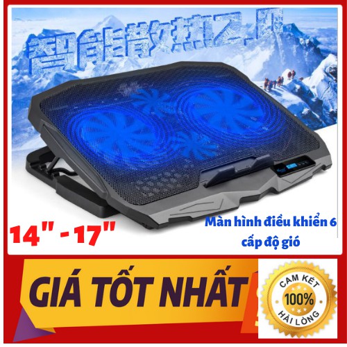 Đế Tản Nhiệt Laptop Cao Cấp Có Led Cực Mát Dành Cho Máy 12 inch Đến 17.6 inch