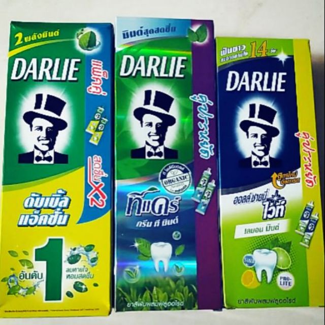 KEM ĐÁNH RĂNG Darlie thái lan 1hộp 2 tuýp mỗi tuýp