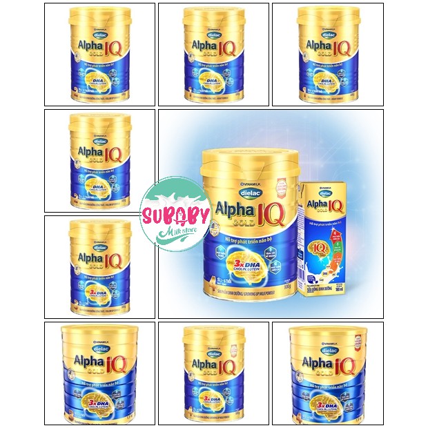 Sữa bột Vinamilk Dielac Alpha gold Số 1,2,3,4 Lon 400g/900g/1.5kg