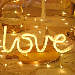 Đèn chữ Love màu vàng ấm - NEON LIGHT
