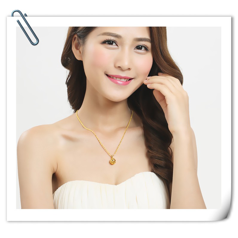 Dây Chuyền Nữ Quả Cầu Đá, Vòng Cổ Nữ Namoo V237 Jewelry