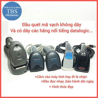 Máy quét mã vạch không dây Motorola và máy quét mã vạch có day datalogic