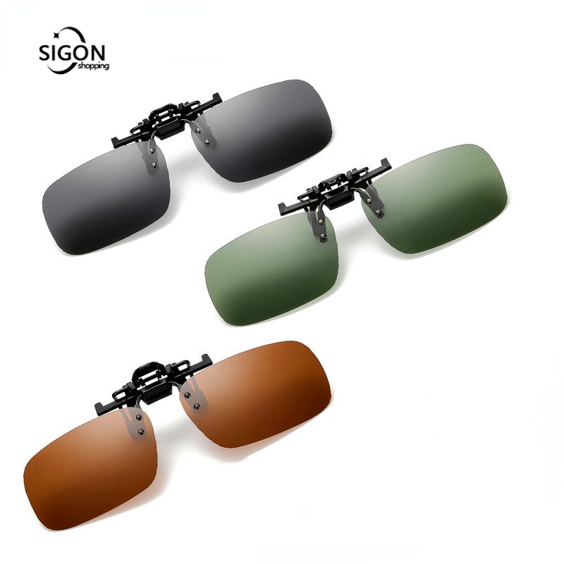 Kính Mát Phân Cực Dạng Kẹp Phù Hợp Cho Lái Xe/Câu Cá/Đường Phố