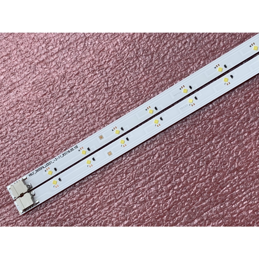 THANH LED TIVI SAMSUNG 40K5100 40K5300 V6LF_395SFA_LED21_ HÀNG MỚI 100%, BỘ 2 THANH, MỖI THANH 21 BÓNG 3V, DÀI 41cm
