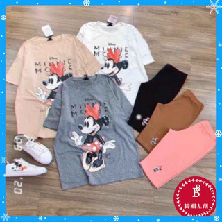 BỘ MẶC NHÀ MICKEY NỮ CHẤT COTTON CỰC XINH