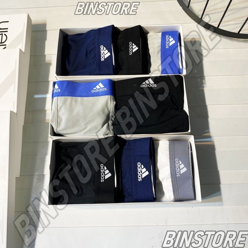 [XẢ KHO] Sịp Đùi Nam ADIDAS, quần Sịp Đùi nam, quần lót nam Cao Cấp Chất Coton Thoáng Mát, Thoải Mái Vận Động, Nam Tính
