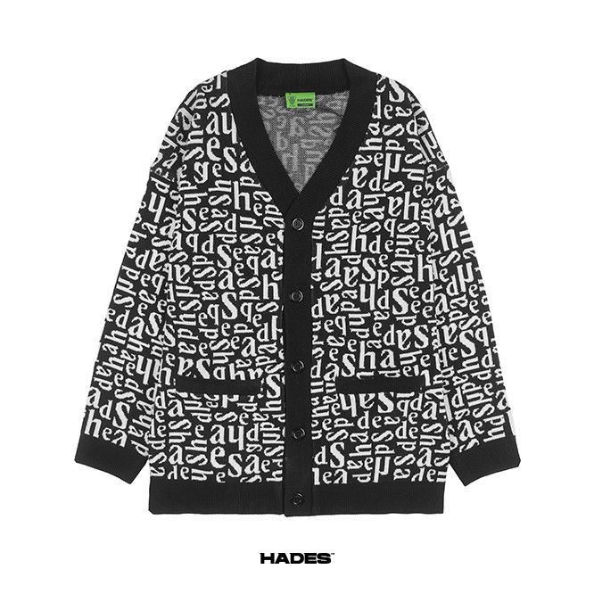 Áo Khoác Len ALPHABETIC CARDIGAN - HADES Brand Chính Hãng.