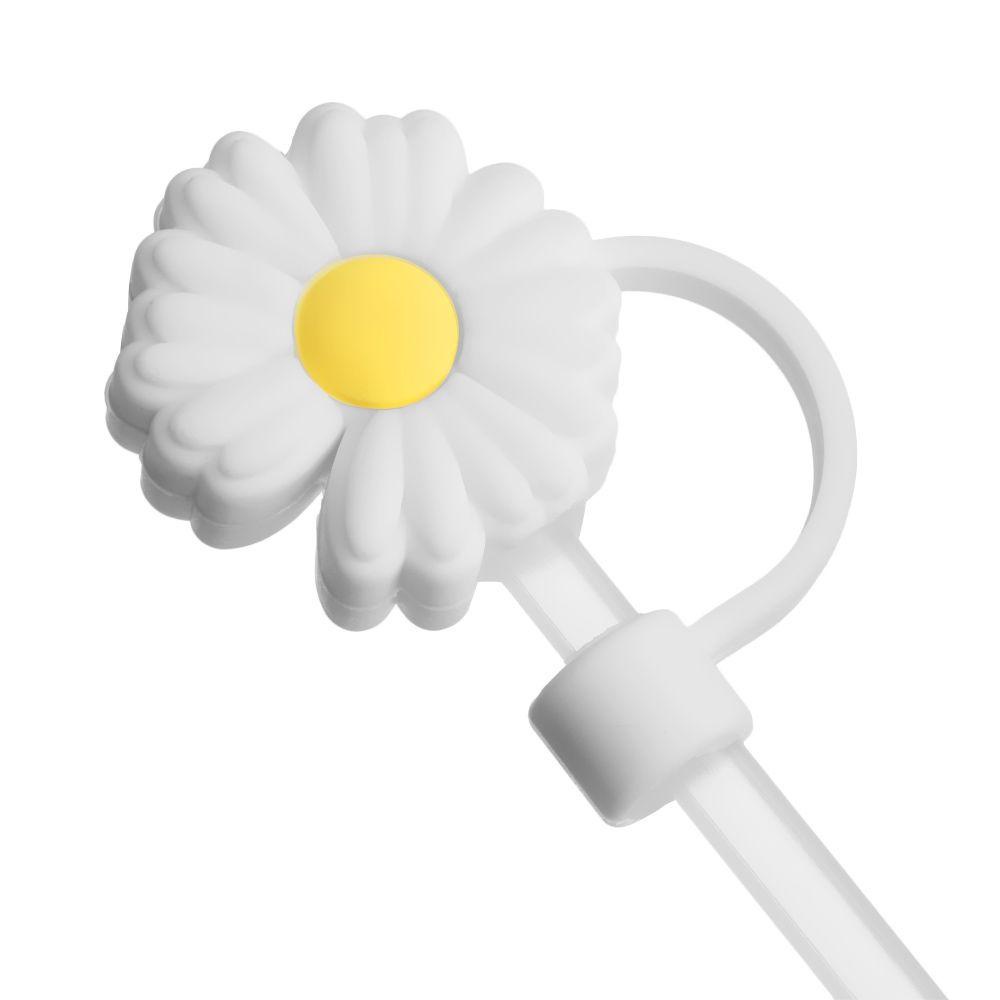 HECCEH Nắp Đậy Ống Hút Chống Bụi Có Thể Tái Sử Dụng Hình Hoạt Hình Đáng Yêu