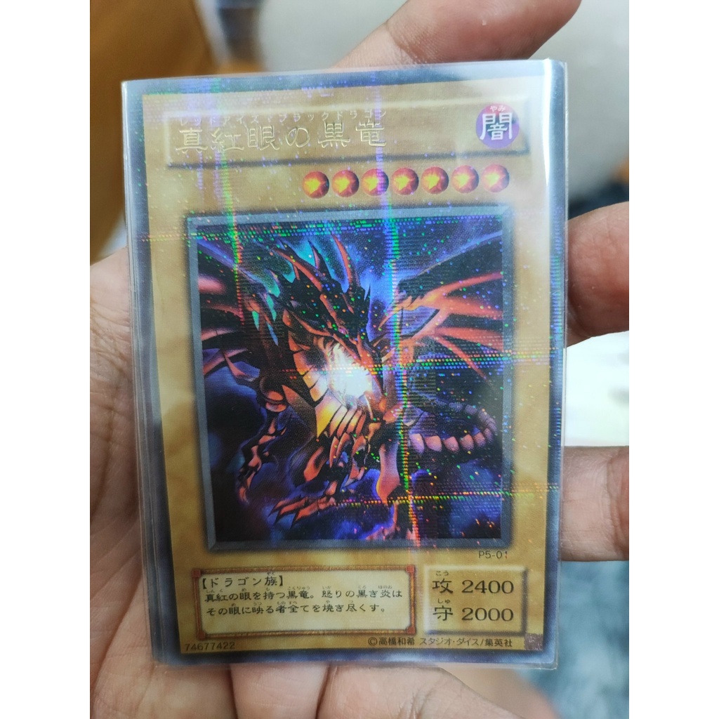 1 lá thẻ bài P5-01 Ultra Parallel Rare Red Eyes Black Dragon