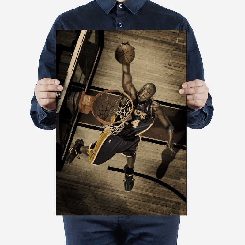 Thẻ Bưu Thiếp Hình Cầu Thủ Bóng Rổ Kobe NBA