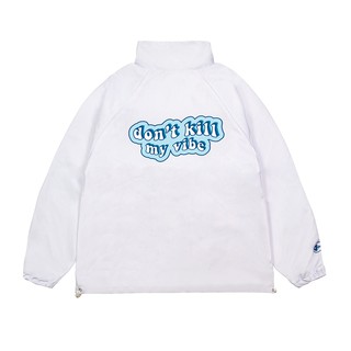 Áo khoác unisex vải dù màu đen trắng, form rộng Don't Kill My Vibe | Azure Jacket