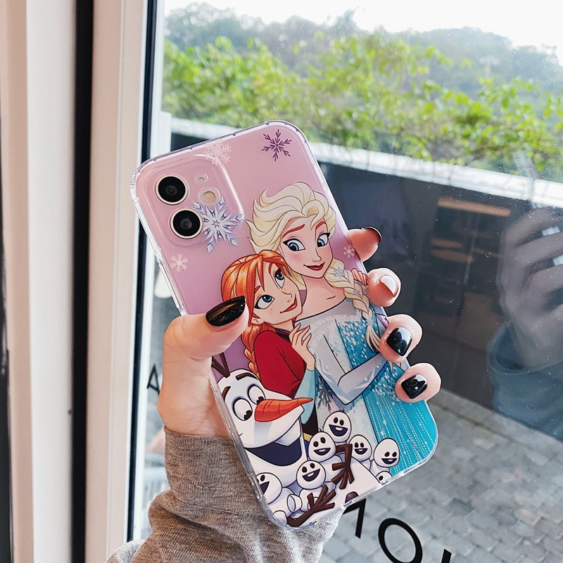 Ốp điện thoại mềm trong suốt hình công chúa thích hợp cho iPhone 11 12 Pro Mini Max XS X XR 7 8 6 6S plus SE