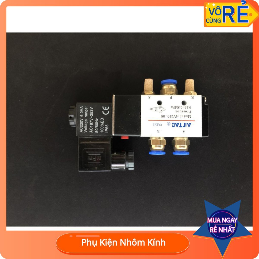 Van điện từ 1 chiều, 2 chiều Airtac  220v - ALUTECHMACHINE