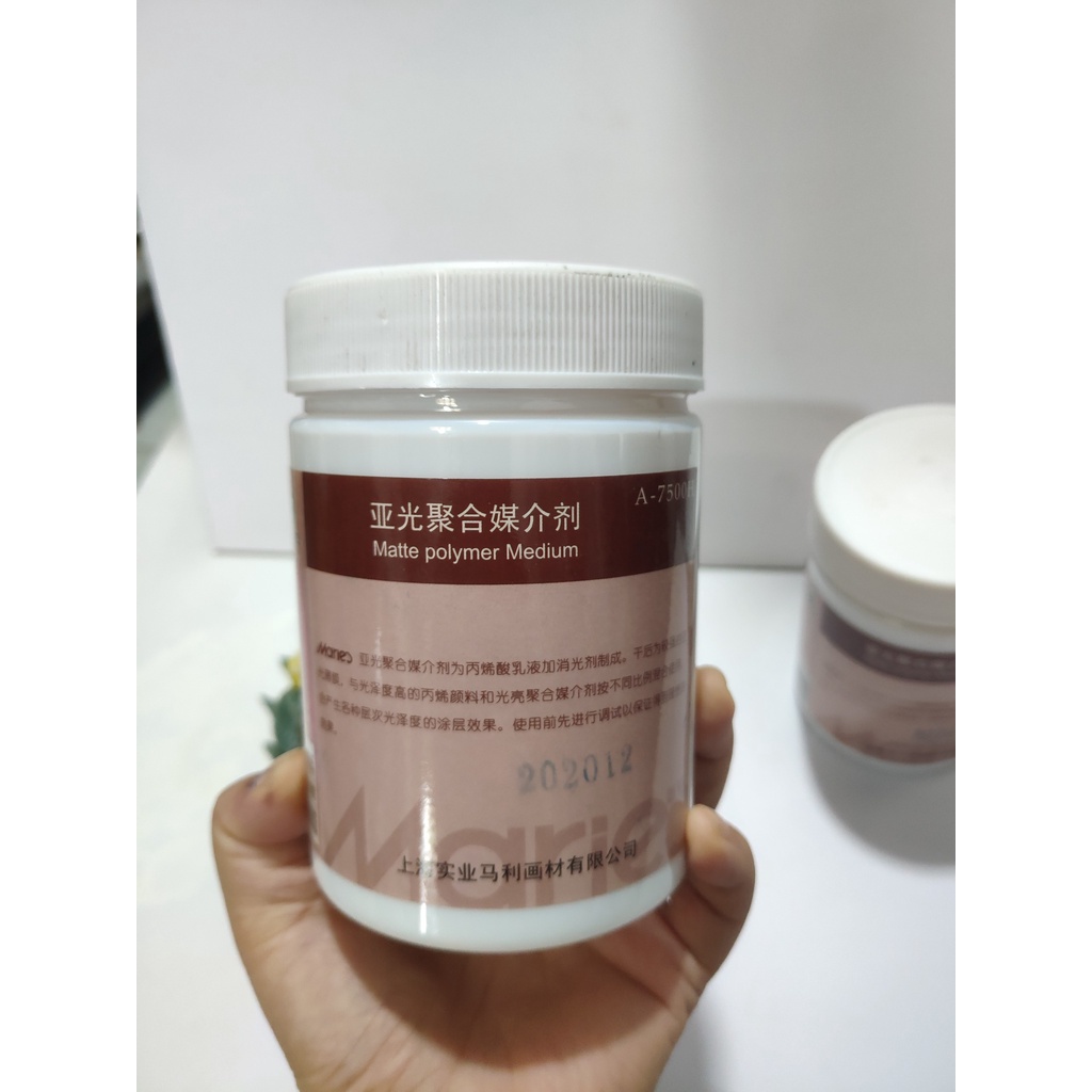 PHỦ MỜ BẢO VỆ TRANH ACRYLIC -  MATTE POLYMER MEDIUM MARIE'S 500ML