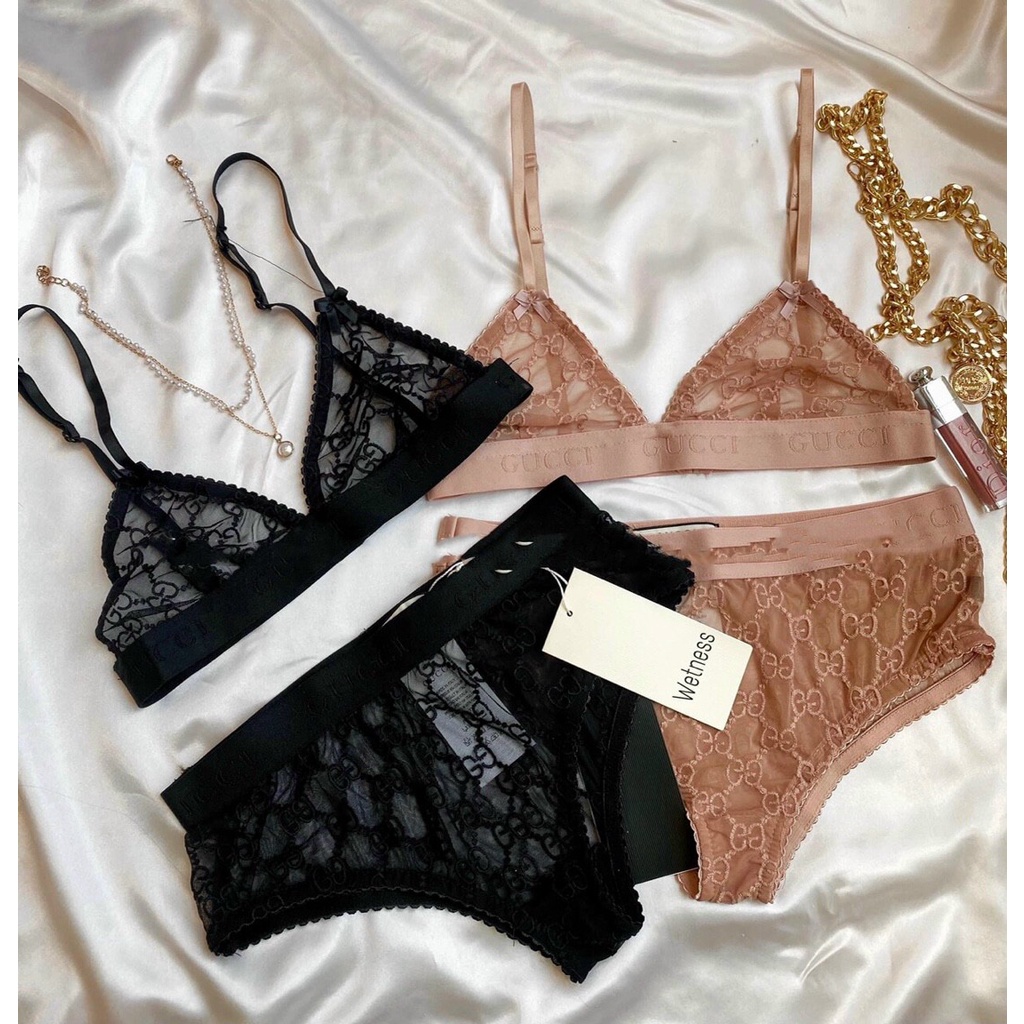 Set bộ lót ren chữ 𝗚𝗖 mới về đủ màu sexy hottrend