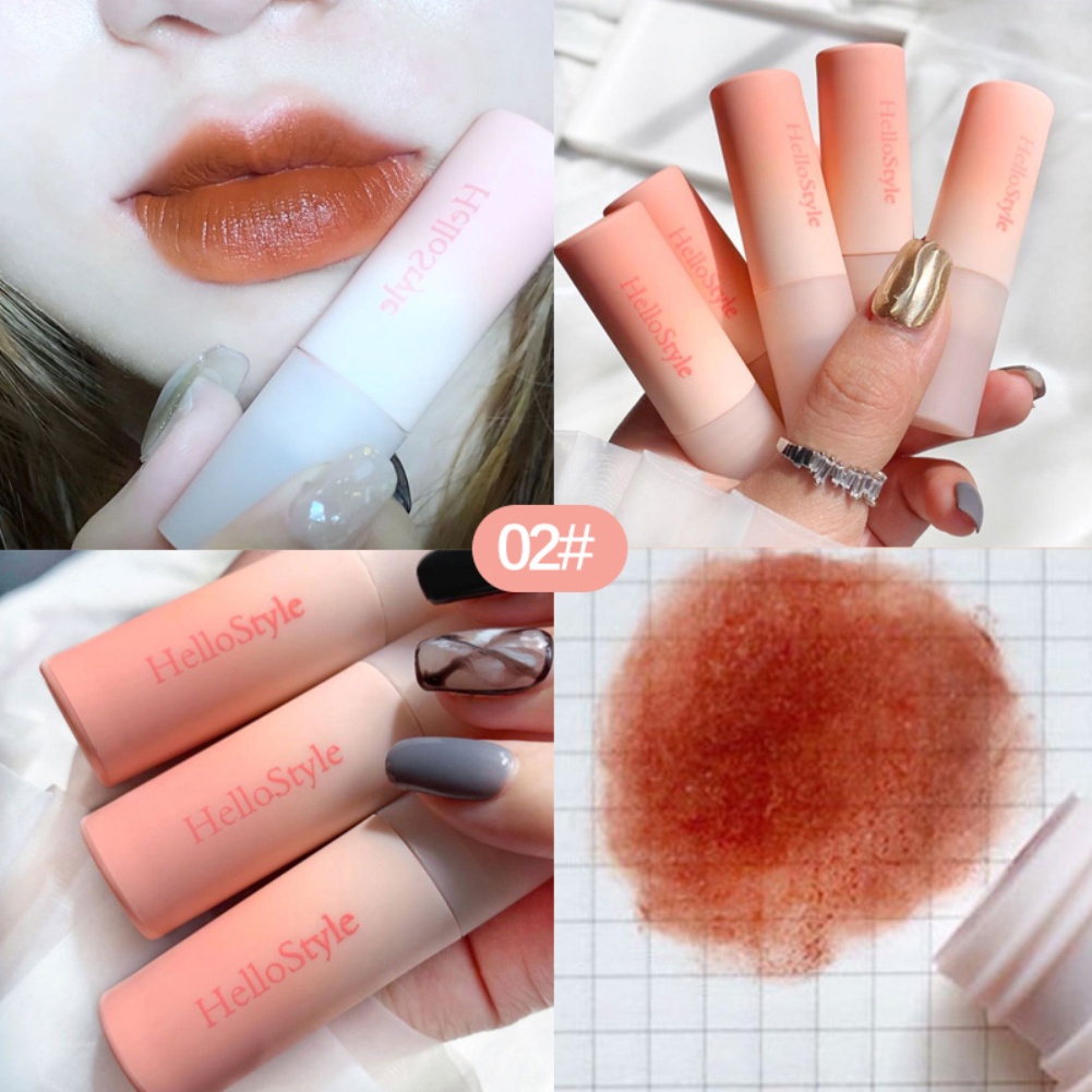 Trong kho Thiên Thần Cô Gái Hồng Son Bóng Son Môi Matte Red Tint Cho Đôi Môi Trang Điểm Lâu Dài Nước Gương Lip Men Son Môi Không Thấm Nước kit Mỹ Phẩm 3pcs (MỘT hộp) DCM