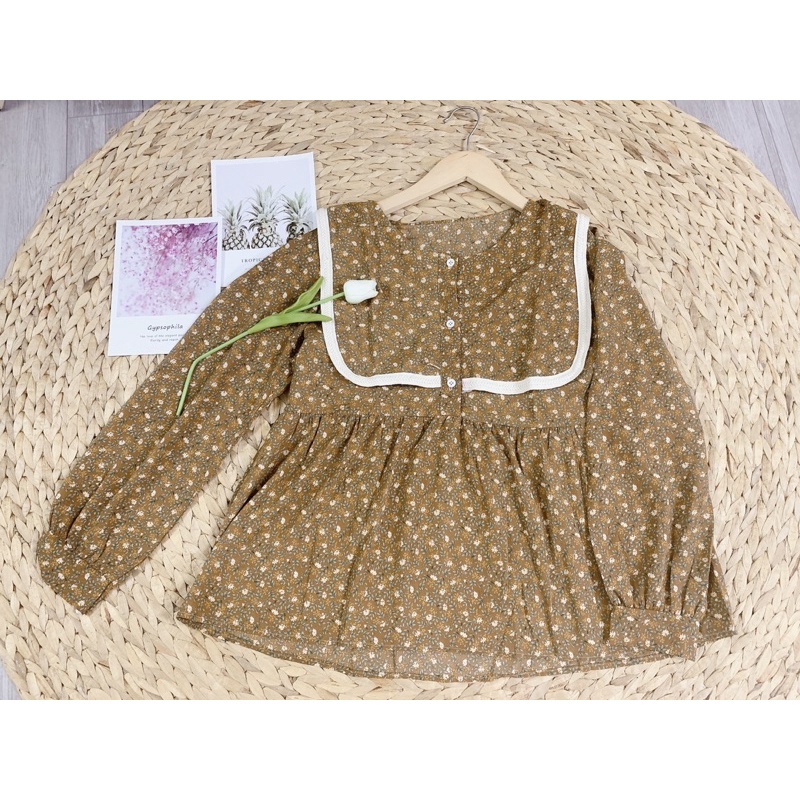 Áo BabyDoll Tay Dài Bánh Bèo (Ảnh thật) | BigBuy360 - bigbuy360.vn