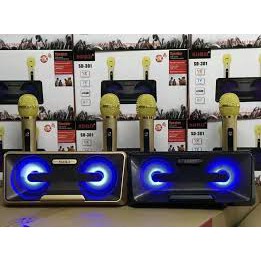 Loa Karaoke SD 301 - SD 306 - SD 309  Kèm 2 Micro Không Dây tích hợp bluetooth 4.0 - usb - thẻ nhớ