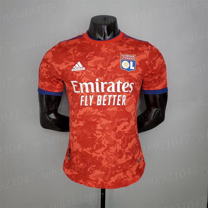 Áo Thun Số 21/22 Người Chơi Đá Banh Đội Lyon Away Grade: AAA Cho Nam