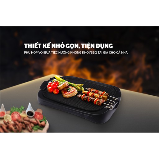 Bếp nướng điện Sunhouse SHD4602 + tặng khuôn làm giò inox