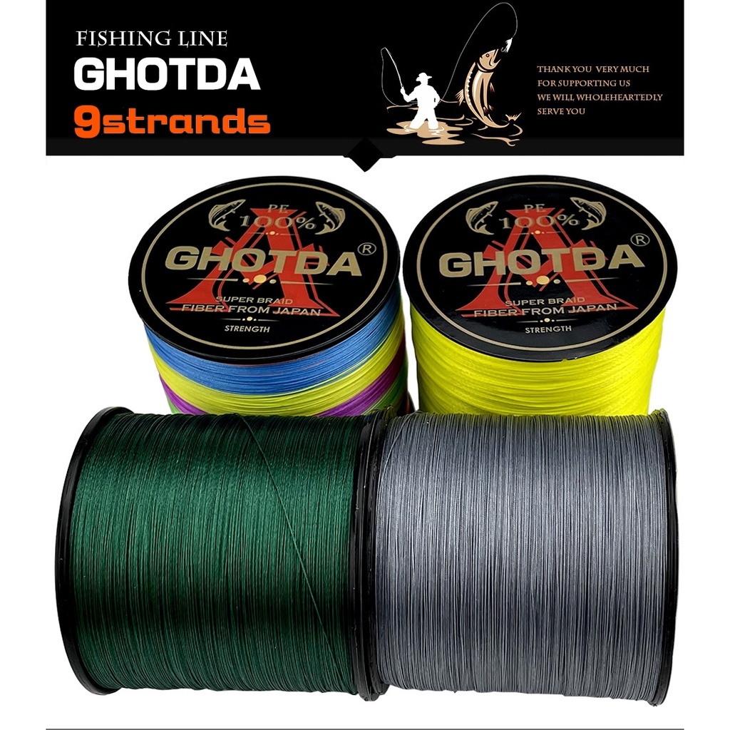 Mới Cuộn Dây Câu Cá Bện Sợi 9 Sợi 500M