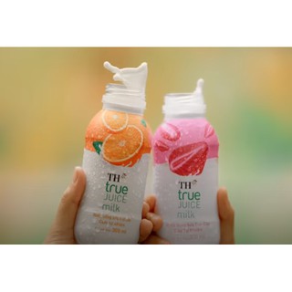 NƯỚC UỐNG SỮA TRÁI CÂY TH TRUE JUICE MILK DÂU/ CAM/GẠO RANG, CHAI 300ML
