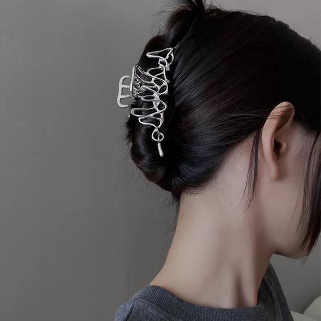 Kẹp Tóc Hình Đĩa Mạ Điện Sáng Tạo Cho Nữ