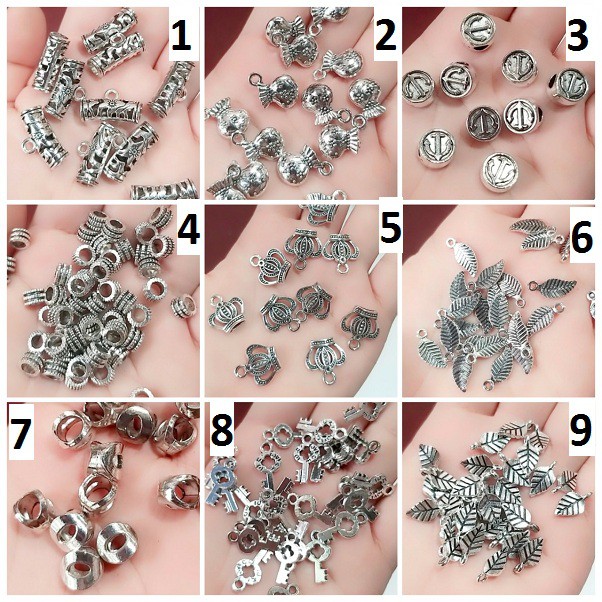 Sỉ charm bạc cổ : 50g = 25k / 1 gói [ charm bạc cổ rẻ ]